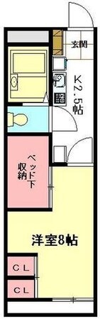 レオパレストスカーナ 29865の物件間取画像